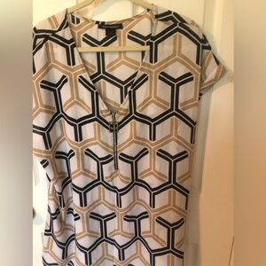 Ashley Stewart Geometric Top